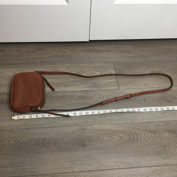 Banana Republic Leather Adjustable Strap Shoulder Crossbody Bag Brown - Picture 5 of 6